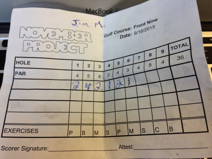 November Project Golf