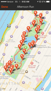 Central Park 20 Mile Route