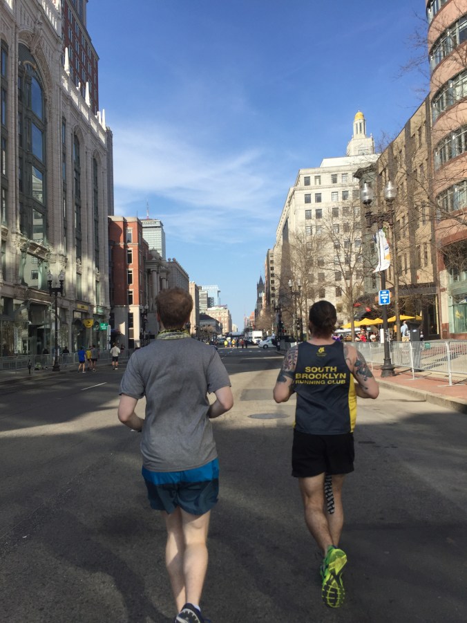 Boston Marathon Shakeout Boylston